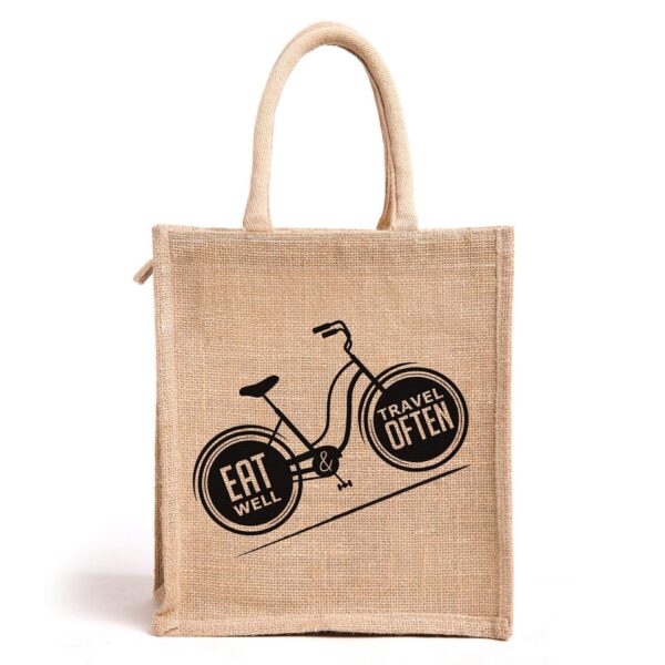 Jute Tote bag print